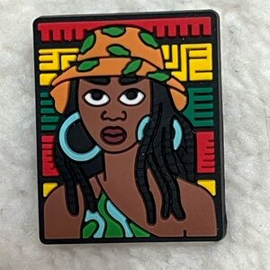 NEW: Croc Shoe Charm (African Art)